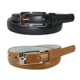 thumbnail image 1 of CTM® Ceinture Mince en Cuir de 3/4 Po pour Robe (Lot de 2 Couleurs) (pour Femmes), 1 of 5
