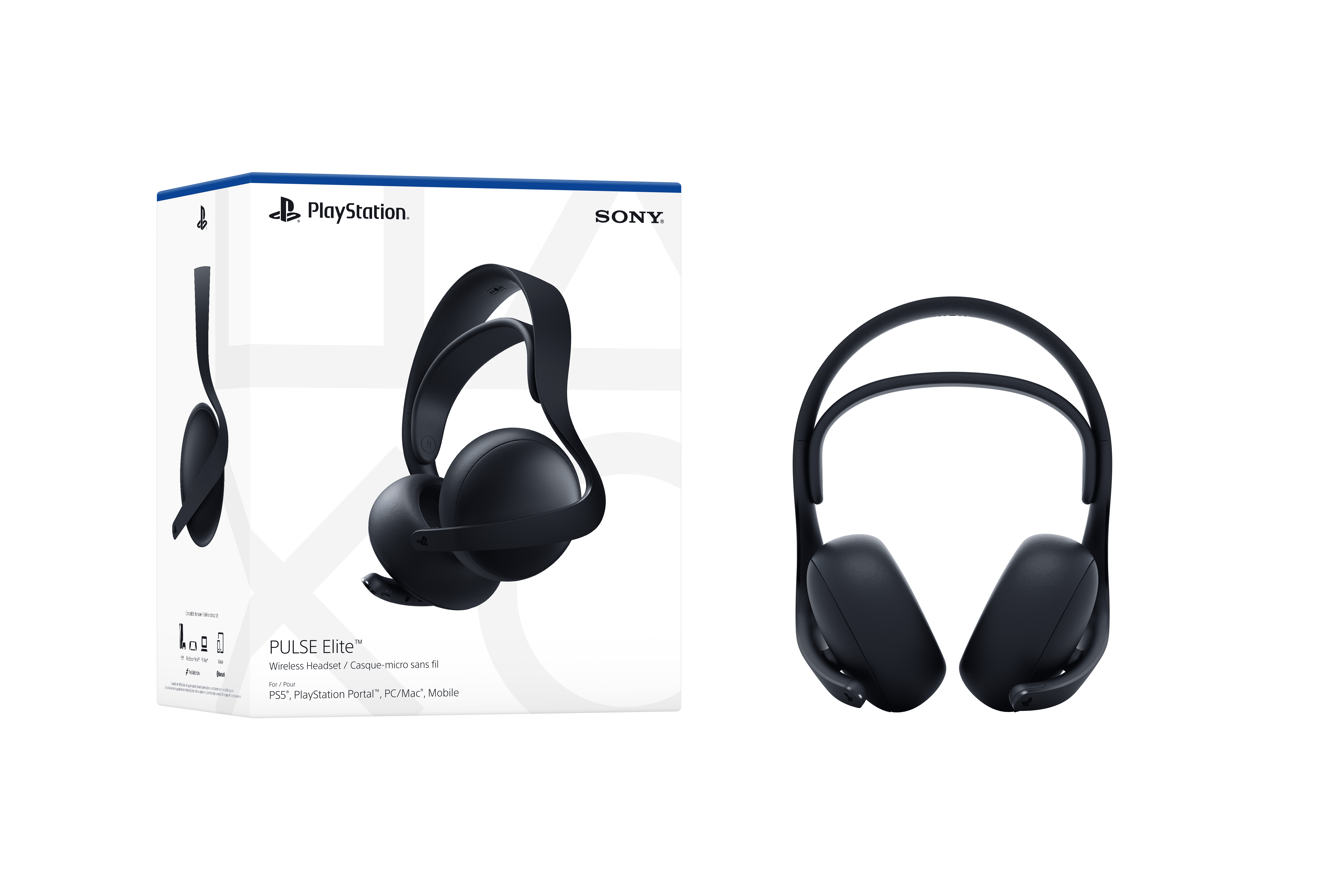 PULSE Elite™ wireless headset – Midnight Black