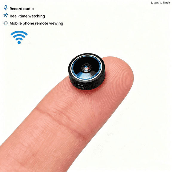 Mini WiFi Indoor Security Camera, 1080P HD Wireless Home Surveillance Cam, Night Vision, Two-Way Audio, Motion Detection, Smartphone Remote View for Pet & Baby Monitor