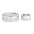 thumbnail image 2 of 2Pcs en Alliage d'Aluminium Centre de Contrôle Multimédia Bague de Bouton Ajustement pour Alfa Romeo Giulia / Stelvio 2020 Argent, 2 of 7