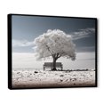 thumbnail image 2 of Designart Large Tree black framed wall art, Grey White Tree Contemplation , Trees framed wall art decor, Grey Traditional black framed wall art, 32x24 inches black frame, 2 of 5