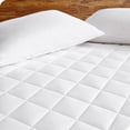 thumbnail image 3 of Bare Home Protège-Matelas Matelassé - Surmatelas Rafraîchissant - Housse Ajustée à Poche Profonde - Lit Simple, Blanc, 3 of 7