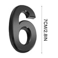 thumbnail image 2 of RXIRUCGD 3 Inch Black Modern House Numbers Mailbox Numbers 0-9 Self-Adhesive Street Door Home Address Metal Numbers For Outside Or Inside Signs Easy Install, 2 of 2