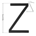 thumbnail image 1 of yulier 3" Black Address House Letter for Outside, Easy to Install 3D Modern Weather Proof Non-Rust Address Letter for Exterior House Address, Garage Gate, Street, Farmhouse Letter Z, 1 of 2