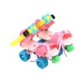 thumbnail image 4 of S SERENABLE Patins à Roulettes Ajustables pour Enfants Quatre Roues pour Enfants de 3 à 6 Ans Débutant Rose Coloré, 4 of 9