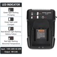 thumbnail image 3 of 18V for Ridgid Battery Charger R86092 R86091 Replacement for Ridgid 18V NiCad/Lithium Ion Battery R840093, R840095, R840083, R840085, R840086, R840087, R840089, AC840085, AC840086, 3 of 7