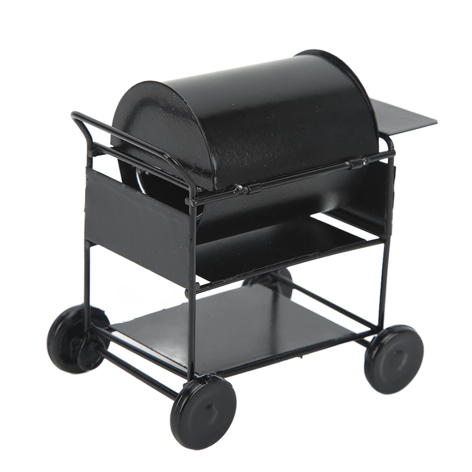 Mini BBQ Grill Model, Light Lifelike Shape Mini BBQ Grill Oven Model Black  for Decoration