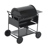 Mini BBQ Grill Model, Light Lifelike Shape Mini BBQ Grill Oven Model Black  for Decoration