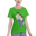 thumbnail image 2 of T-Shirt Basique à Manches Courtes pour Femmes Conan and Xiaolan, 2 of 6