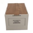 thumbnail image 2 of Folding Storage Box, Collapsible Storage Bins Capacity 50L PP Composite Board With Wooden Lid For Camping, 2 of 8