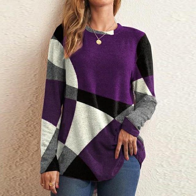 TIMIFIS Women’s Long Sleeve T Shirts Slim Fit Tops Scoop Neck Ribbed Knit Shirts