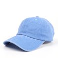 thumbnail image 1 of RXIRUCGD Baseball Cap Adjustable Classic Low Hat Unconstructed Plain Cap Men Women( Light Blue ), 1 of 3