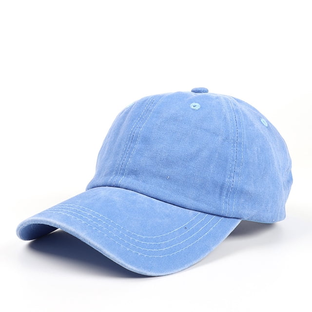 RXIRUCGD Baseball Cap Adjustable Classic Low Hat Unconstructed Plain Cap Men Women( Light Blue )