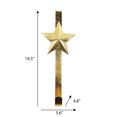 thumbnail image 4 of FRAÎCHE Holiday Gold Metal Wreath Holder, 17-in, 4 of 4