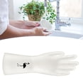 thumbnail image 4 of Kitchen Gloves Kitchen Cleaning Gloves Dishwashing Cleaning Gloves Reusable Kitchen Cleaning Gloves PVC Thickened Dishwashing Gloves Skid  Household Gloves, 4 of 7