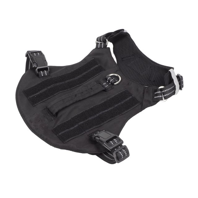 Vest Training Dog Harness Comfortable And Breathable Reflective Pet Chest Harness For Medium And Large DogsBlack No Accessories L