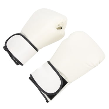 Gant de Sac de Frappe, Gants de Boxe en Cuir PU Blanc Froid pour Hommes et Femmes pour Grappling Sparring Entraînement Kickboxing