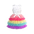 thumbnail image 2 of Girls Dress Birthday Princess Rainbow Cake Balloon 10 Years, 2 of 6