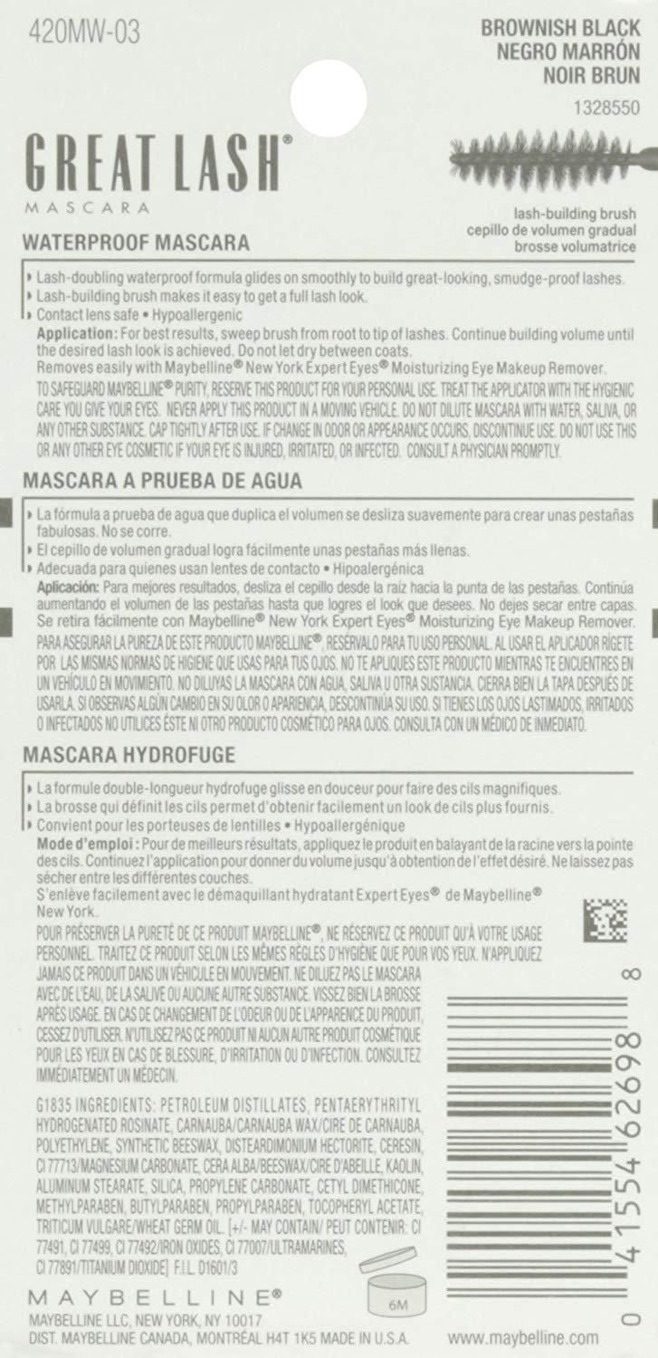 Maybelline New York Great Lash Washable Mascara