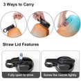 thumbnail image 3 of Bouteille d'Eau de 2200 ml Grande Capacité Sport Extérieur Gobelet Portable avec Poignée Sangle pour Camping Randonnée, 3 of 6