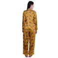 thumbnail image 3 of Moomaya Ensemble de Pyjama à Manches Longues et Shorts pour Femmes, Pyjama en Satin à Boutons pour Femmes, 3 of 6