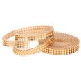 thumbnail image 4 of 3 Rows Hotfix Aluminum Mesh Rhinestones Ribbon, 1.5m Length, Sewing  Trim, for Clothing Accessories, Bags, Wedding, Shoes, 4 of 8