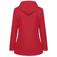thumbnail image 4 of TIEVOSA Coupe-Vent à Capuche pour Filles Manteau Imperméable Léger avec Capuche Réglable pour Activités Extérieures 5-6 Ans (Rouge), 4 of 8