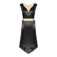 thumbnail image 3 of Yeahdor Robe de Danse Sans Manches Métallique Ourlet Irrégulier Noir TTG/3TG, 3 of 7