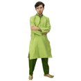 thumbnail image 3 of Atasi Dupion Classique pour Homme Vert Kurta Pyjama Tenue de Fête Chemise de Designer-L, 3 of 7