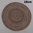 thumbnail image 3 of CAROOTU Round Cotton Coaster Heat Resistant Dining Table Plate Mat for Household Protects Table from Burnt, 3 of 7