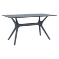 thumbnail image 1 of Compamia Ibiza Table à Manger 55 Pieds HPL avec Pattes en Thermoplastique à Air, Gris Foncé (1 Unité), 1 of 5