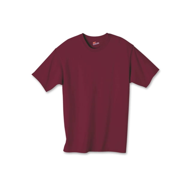 Hanes Authentic TAGLESS Kid`s Cotton T-Shirt, S, Maroon