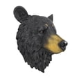 thumbnail image 2 of Black Bear Head Wall Sculpture, 16 Inch Realistic Bust, 2 of 4