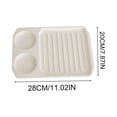 thumbnail image 3 of Discounted Stock! Two-In-One Microwave Oven, White, 10.92*7.8*0.7In, Plastic One Piece Two in One Microwave Oven Relocy, 3 of 8