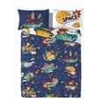 thumbnail image 3 of Ensemble de housse de couette Moon Space de Gouchee Home – Literie pour enfants 2 pièces avec motif réversible sur le thème de l'espace, 3 of 4