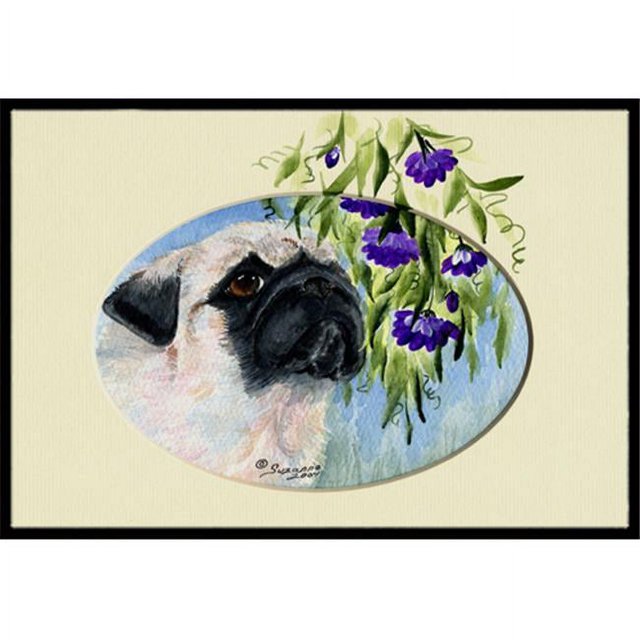 Carolines Treasures SS8064JMAT Pug Paillasson Intérieur Ou Extérieur - 24 x 36 Po.