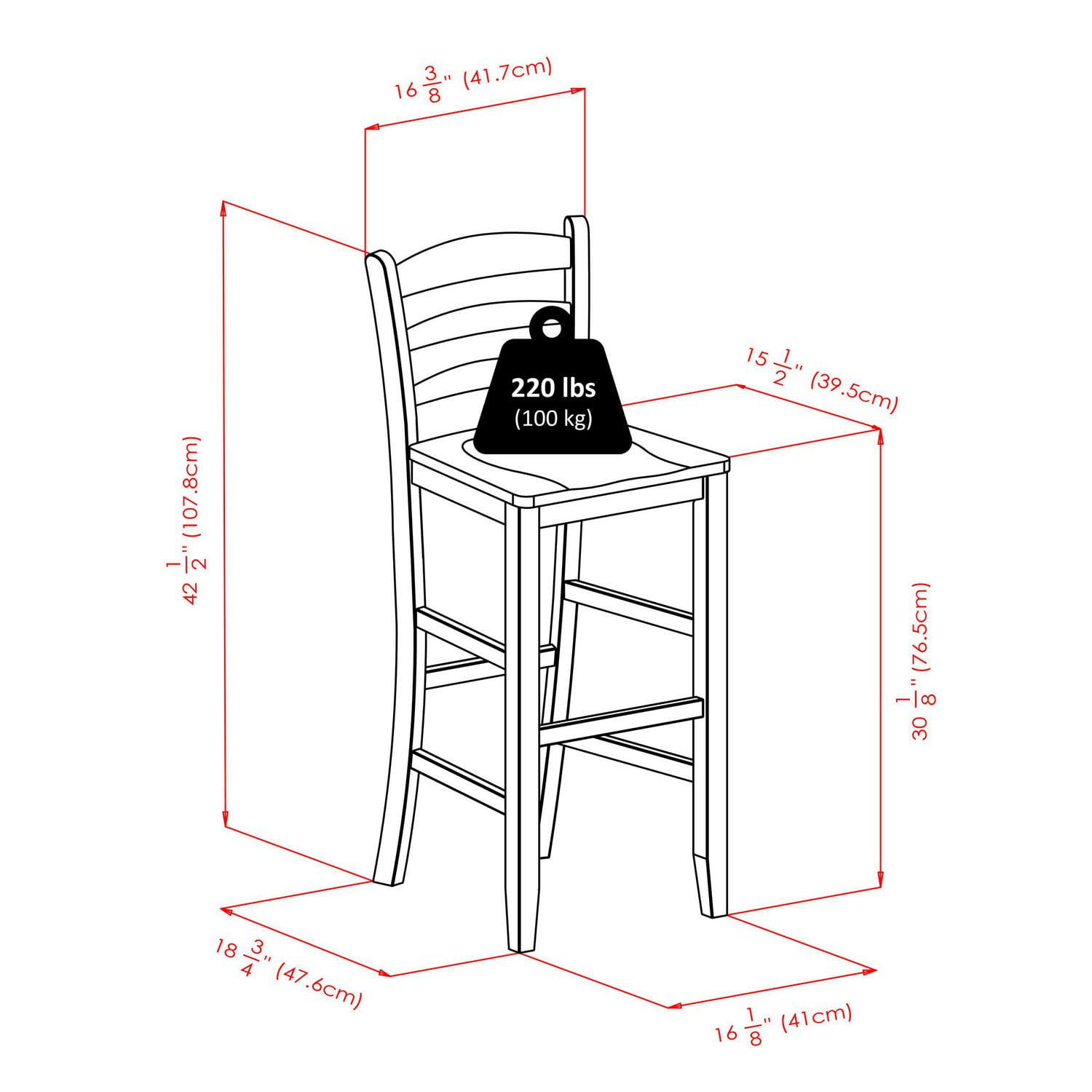 Parkland 5pc High table with baskets, item 94559