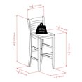 thumbnail image 3 of Parkland 5pc High table with baskets, item 94559, 3 of 9