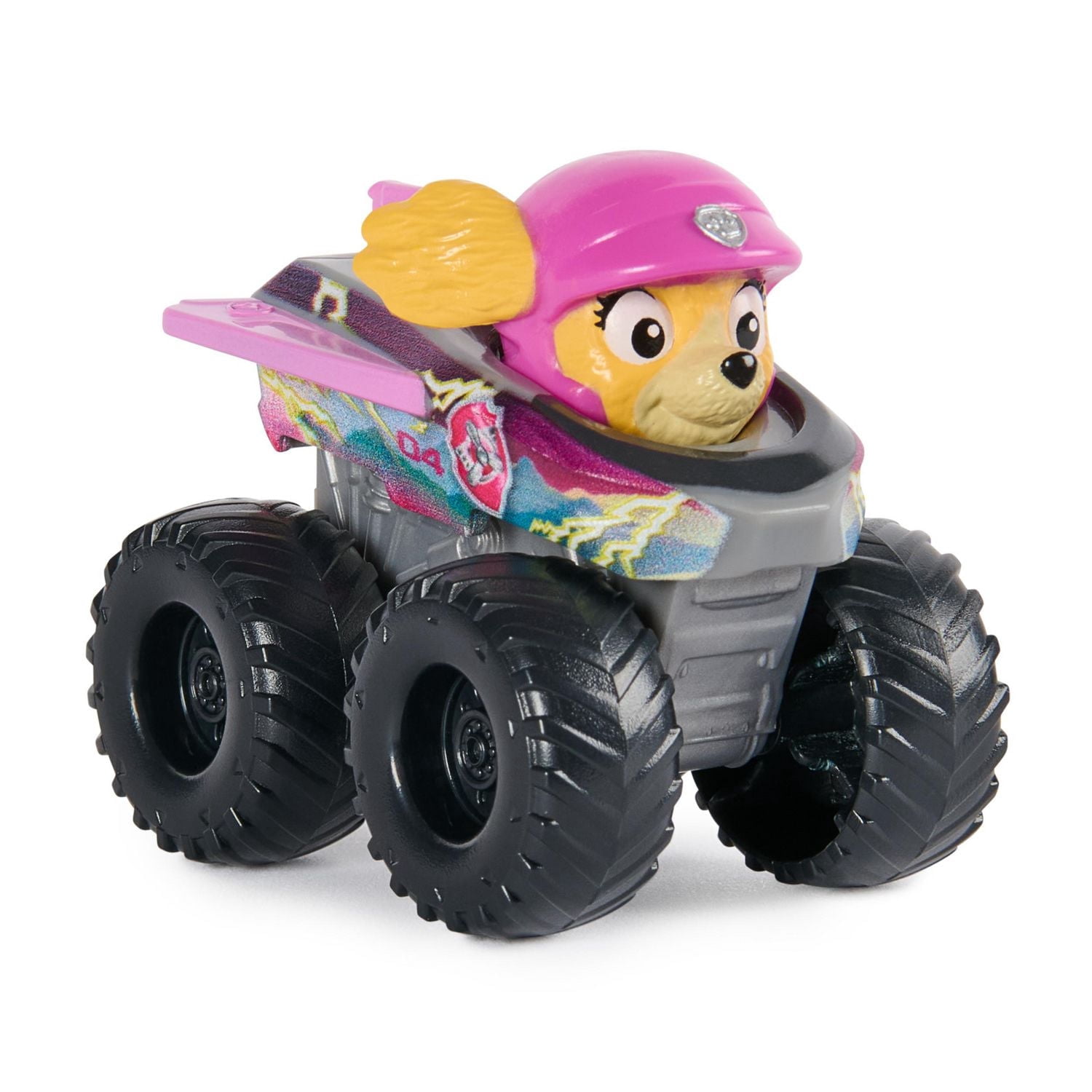 PAW Patrol : Mission méga sauvetage, voiture Pup Squad Racers à collectionner, Stella, jouets à collectionner pour garçons et filles à partir de 3 ans