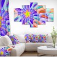 thumbnail image 1 of Multi Colored Stain Glass with Spirals - Floral Canvas Art Print, 1 of 4