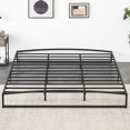 thumbnail image 2 of Yiwa Heavy Duty 6/10 Inch Low Profile Metal Bed Frame, Platform Foundation with Steel Slats, No Box Spring Needed, 2 of 7