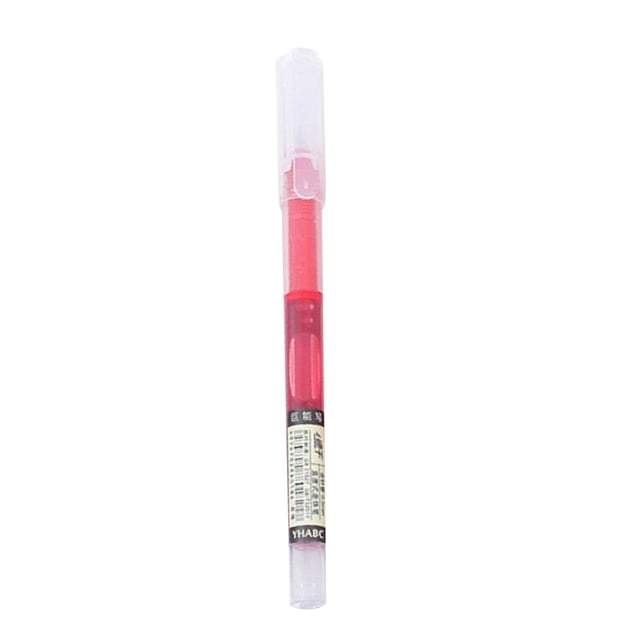 Red Fast Drying Gel Ink Pen 0.5Mm Red Liquid Rollerball Pen Smooth Writing Ballpoint Pen For Office School Note Taking Journaling Writing Tools 4Ml Ink Capacity