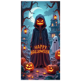 thumbnail image 1 of Spooky Gothic Pumpkin Banner Haunted Halloween Ghost for Holiday Decoration Party Decor Indoor Event, 1 of 5