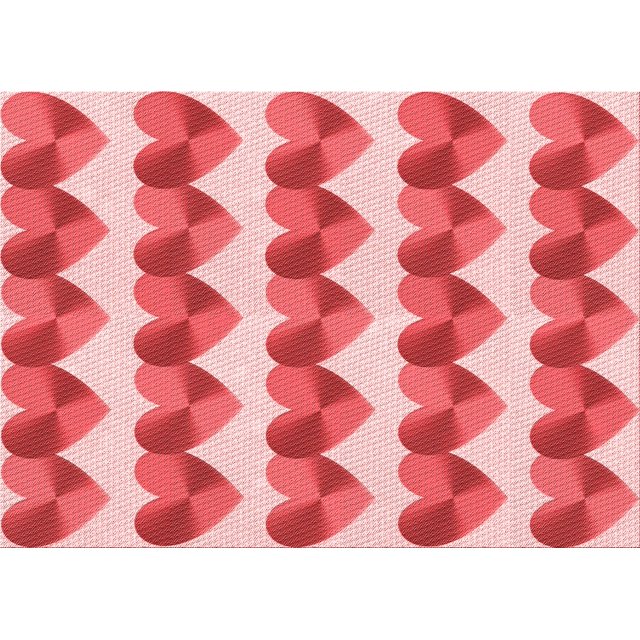 Ahgly Tapis Rectangulaire Lavable en Machine Intérieur Transitionnel Rose Pastel, 7 Pieds x 9 Pieds