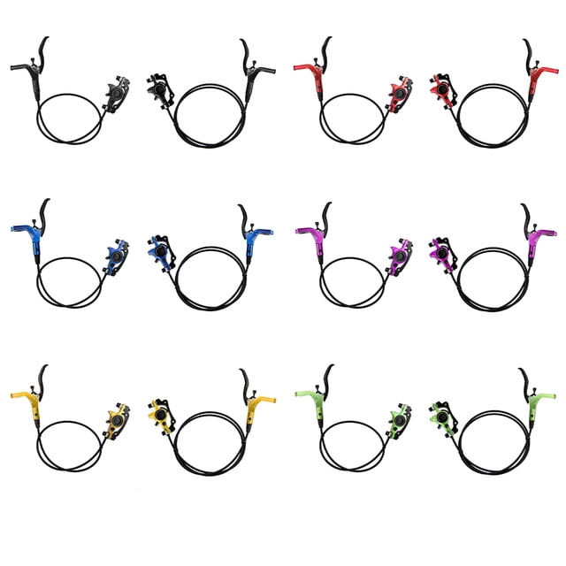 Maoww Bike Brake Set Wheel Stopping Parts Bicycles Accessories Universal Accessory Disc Braking Kit Replacement Purple Rear Right Brake