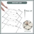 thumbnail image 3 of Kingrack Clothes Rack, Expandable Steel Laundry Drying Racks, White, 3 of 7