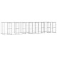 thumbnail image 1 of vidaXL Outdoor Dog Kennel Galvanised Steel 19.36 m², 1 of 4