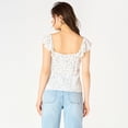 thumbnail image 2 of Devoted, Ruffle Slit Hem Top, Sizes XS-XL, 2 of 4