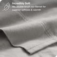 thumbnail image 2 of Bare Home Flannel Sheet Set - 100% Cotton - Deep Pocket - California King, Light Gray, 4-Pieces, 2 of 7