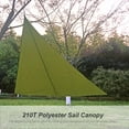 thumbnail image 4 of Yeacher Voile d'Ombrage 13 Pieds Résistante aux UV pour Pluie, Imperméable, Robuste, Triangulaire 210T, 4 of 8